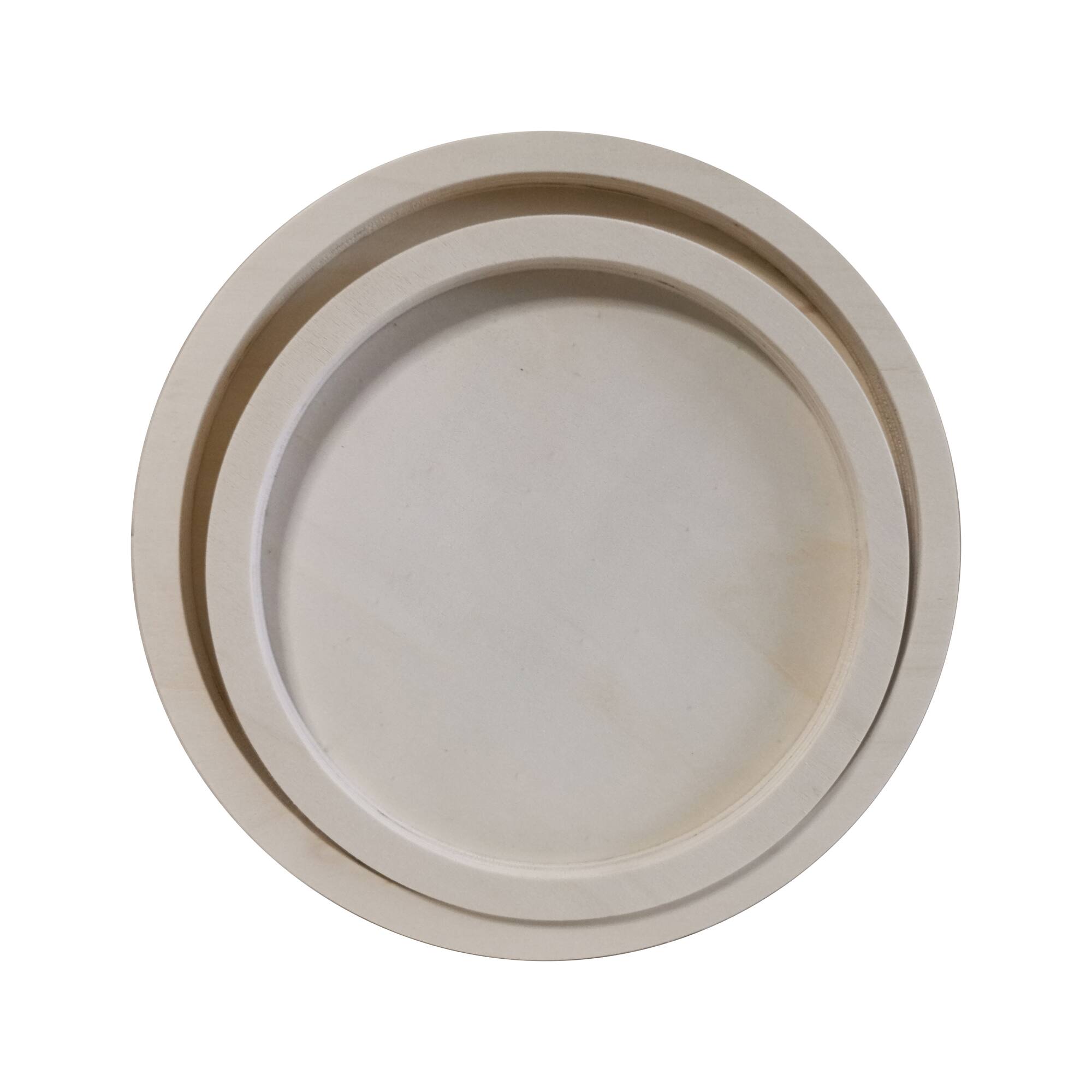Round Framed Wood Tray Set by Make Market®